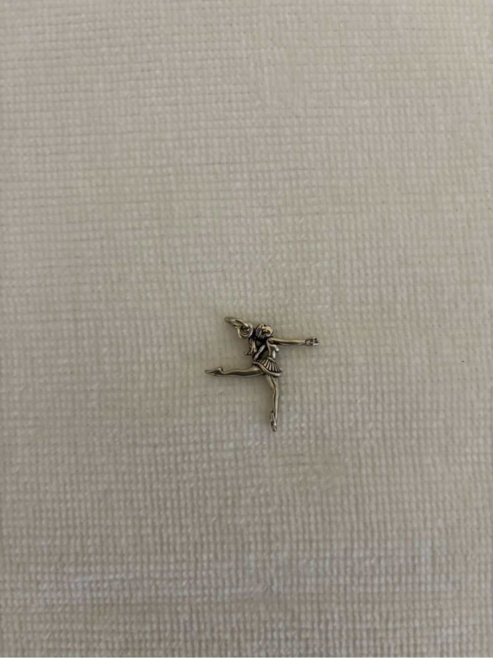 New vintage sterling silver dance charm / pendant